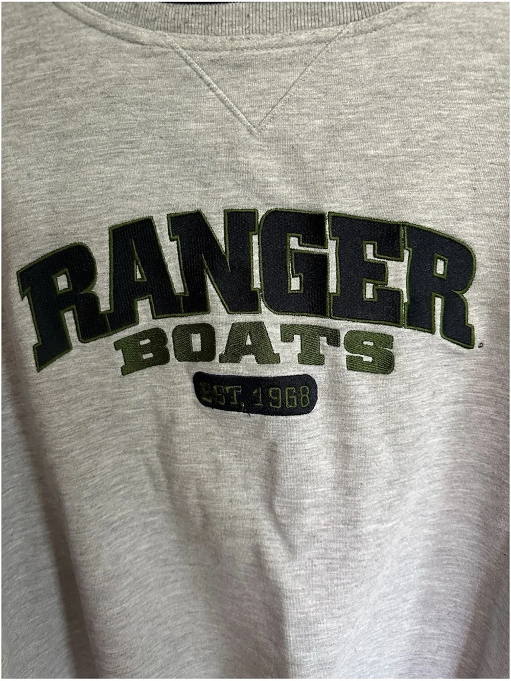 Ranger Boats Embroidered Logo Crewneck Sweatshirt-Size L
